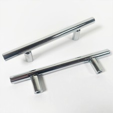 10 x STANGENGRIFF BA 64 mm CHROM MÖBELGRIFF RELINGGRIFF SCHRANKGRIFF KÜCHENGRIFF