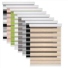 Fensterrollo Doppelrollo Klemmfix Rollo ohne Bohren Duo Kassettenrollo Seitenzug