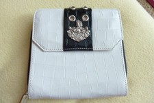 Damenbörse weiss-schwarz