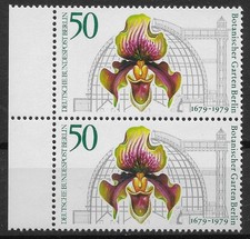 Berlin 1979 ** Mi 602 Botanischer Garten Paar senkrechte Paare Rand links 0763F