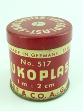 Leukoplast No. 517 Original alte Blechdose 1m x 2 cm