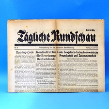 Tägliche Rundschau 01.06.1945 Geburtstag Hochzeit 1.6.1945 Tageszeitung