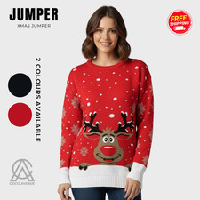 Damen Xmas Rentier Pullover