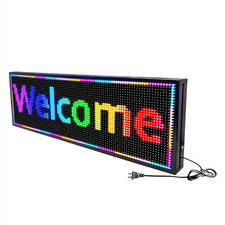 LED RGB Display Programmierbar Werbetafel Laufschrift Anzeige Scrollen 100*35CM