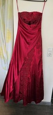 Festliches Kleid Abi Hochzeit Damen Rot Lang Größe 38 Gebraucht Von LISSA Paris