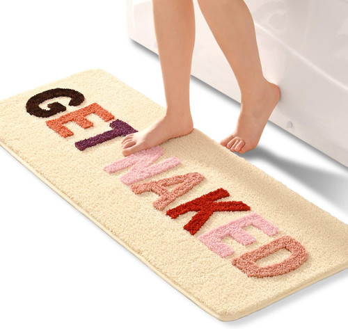 Beige badezimmerteppich bunt - badezimmerteppich,