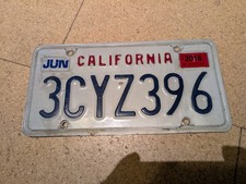 Usa kennzeichen california - usa, kennzeichen,