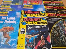 Dragon, Zukunft, Zeitkugel, Mythor - Konvolut 10 Romanhefte 70er Jahre Z1-2