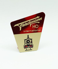 FLEISCHMANN International Aufsteller Etikett Werbemittel Händler Blech 60er ?