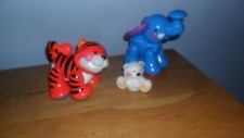 3 Fisher Price tolle Tiere Elefant Tiger und Baby Eisbär Top Zustand