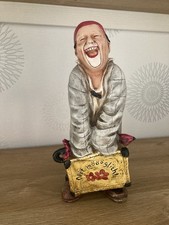 Clown Grock Figur Aus Naturstein Achatit Ca.33 Cm Höhe. Handarbeit.
