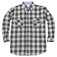 Grau kariertes Flanell Hemd