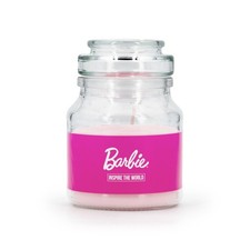 Barbie™ Kerze Glaskerze Dekokerze Sammlerstück Geschenk Sojawachs 110g
