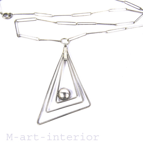Art déco silber anhänger mit - déco,