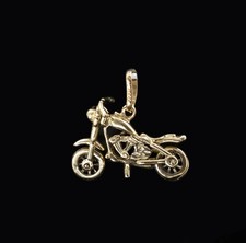 585/- 14 Kt Gelbgold Motorrad Anhänger, guter Zustand 