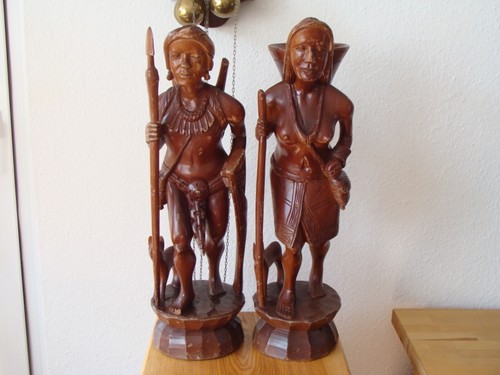 Paar amazonische figuren - paar,