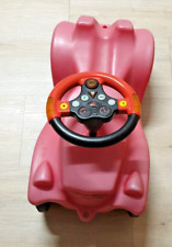 Bobbycar von Big rot-rosa mit Gebrauchsspuren mit neuem Funktionslenkrad