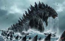 Godzilla sea fight - sea,