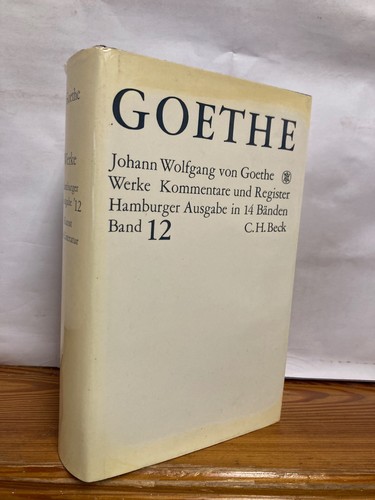 Goethe werke hamburger ausgabe - goethe,