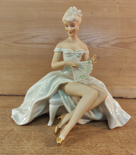 Porzellan figur dame mit - dame,