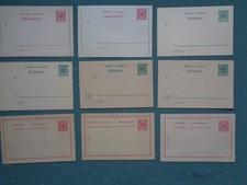 Deutsches Reich, 22 Ganzsachen, Postkarten Ziffer/Adler-Wertstempel ungebraucht