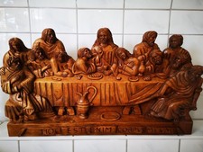 Das Letzte Abendmahl aus Lindenholz handgeschnitzt ca 72x41x12 cm Schnitzerei