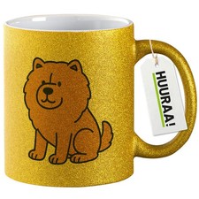 Glitzertasse Chow-Chow Comic