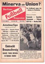 Fussball-Programmheft   57/58