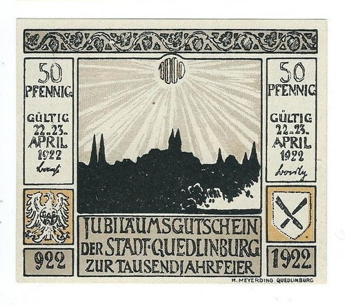 Notgeld quedlinburg - notgeld,