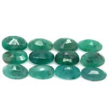 2 Stück  Sambia Smaragde ovaler Schliff 3,9 x 4,9 mm ca. 0,60 Carat