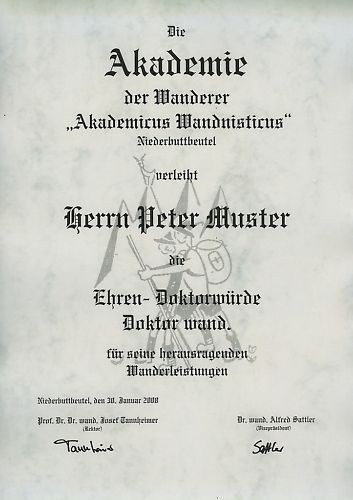 Diplom urkunde ehren doktor - diplom,