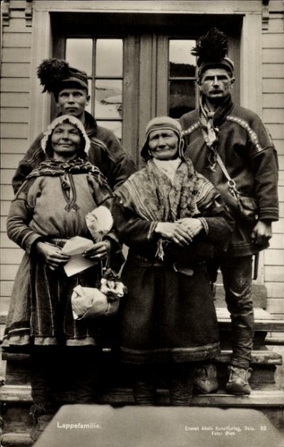 Lappland lappefamilie - lappland,,