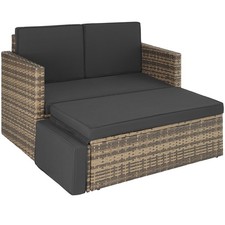 Rattan Lounge Korfu Gartenlounge Terrassenmöbel Rattan Lounge natur B-Ware