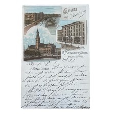 Postkarte AK Lithographie