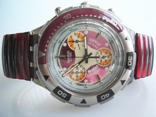 SWATCH AQUA-CHRONO-FLEX RED