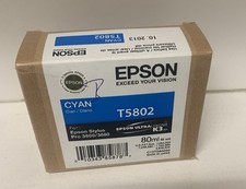 Original Epson Patrone T5802 C13T580200  Cyan Epson Sylus Pro 3800 Pro 3880 #13
