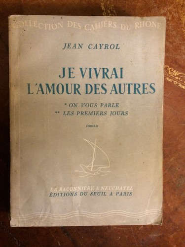 Jean cayrol ich werde die - jean, cayrol.ich