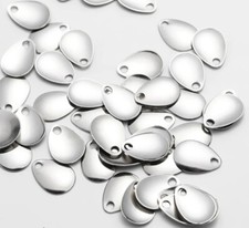 Spinner Blätter Spinnerbau Blinker Blätter Blades Lockblatt Chrom