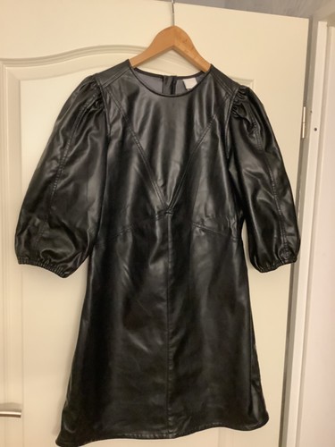 Leder kleid m damen - leder,