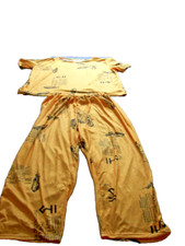 Hosenanzug | Kurzarm | gelb | Gr. S-L | Schrittlänge 57 cm. | 2 Hosentaschen |