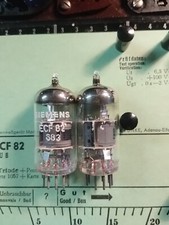 PAAR 6U8 ECF82 SIEMENS TESTED FUNKE