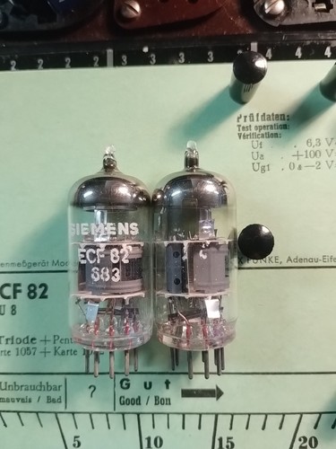 Paar 6u8 ecf82 siemens - 6u8,