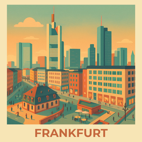 Stadt frankfurt vintage - stadt,