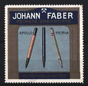 Reklamemarke johann faber - reklamemarke,