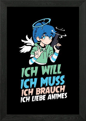 Deutscher anime gerahmtes - anime,