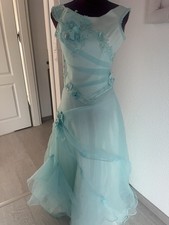 Damen Kleid Abiye Türkis Gr