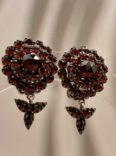 Antik granatschmuck ohrringe - antik,