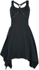Heartless Mittellanges Kleid Damen Unpleasant Dreams Dress schwarz Gothic