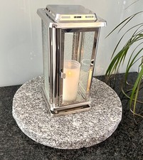 Edelstahl Grablaterne Vase