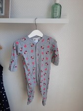 H&M Schlafanzug mit Fuß ♡ Mädchen ♡ Größe 74 ♡ 100 % BW♡ Disney ♡ Minnie Maus